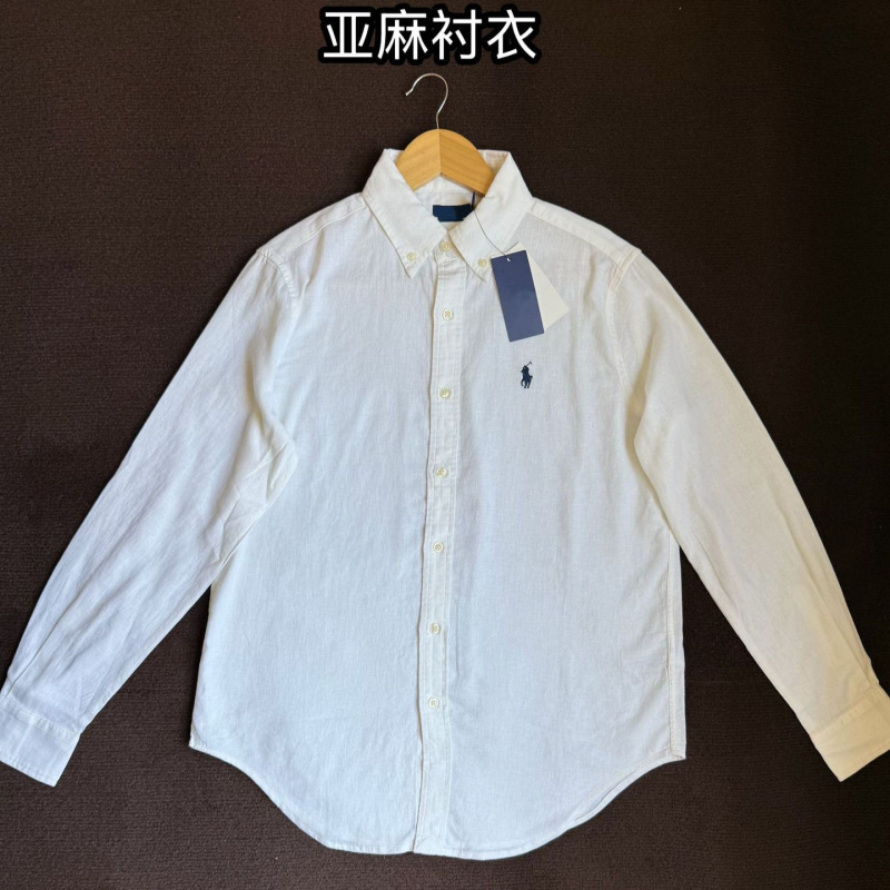 In-Stock Pl Classic Style Ralph Lauren Embroidered Linen Shirt Single-Breasted Long-Sleeve Casual Women's Sun-Protection Shirt In-Stock Pl Classic Style Ralph Lauren Embroidered Linen Shirt Single-Breasted Long-Sleeve Casual Women's Sun-Protection Shirt