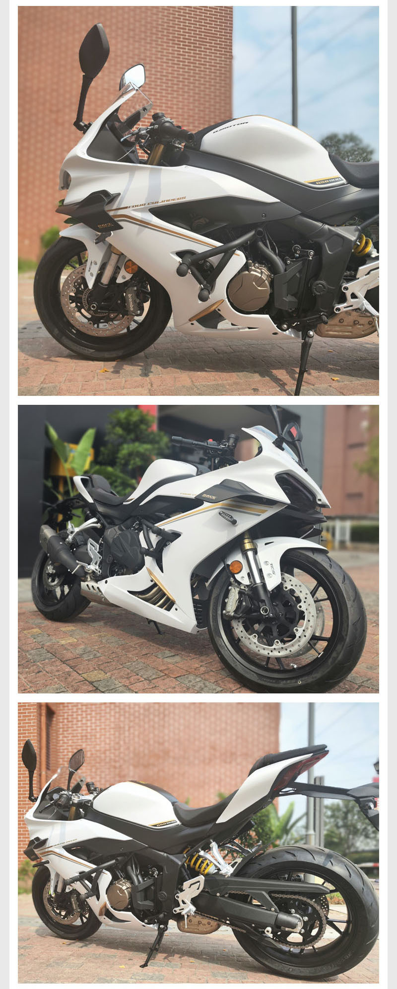 Applicable to QJ Qianjiang competition 800 insurance drop-resistant bumper motorcycle one-word competitive bumper spring head modification accessories