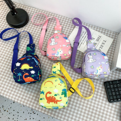 Children's bags, fun and cute, dinosaur print, baby coin purse, maternal and infant supply, foreign trade, new boys and girls chest bag