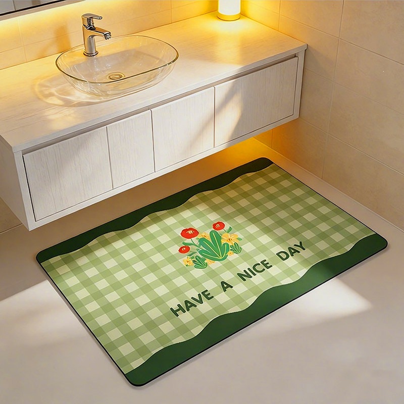 Badezimmer Diatomeenerde Badematte Rutschfest Wasserabsorbierend_voghion.com