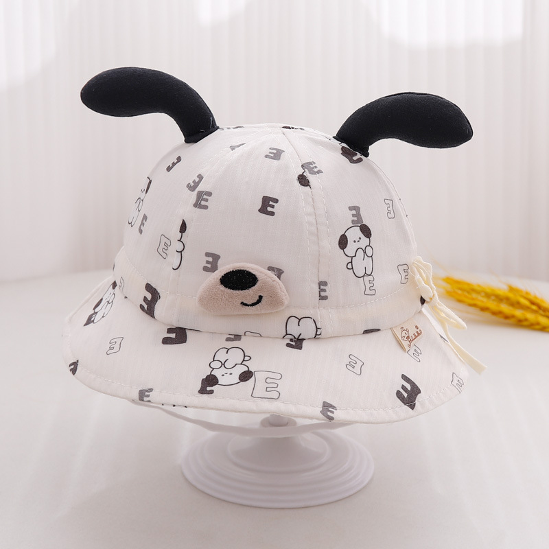 Sombrero de bebé primavera y otoño delgado ajustable sombrero de pescador bebé sombrero de sombrero de verano bonita caricatura