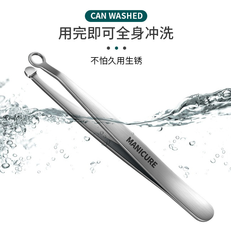 Pequeña generación de cabello manual redondo de acero inoxidable nariz recortador de pelo nasal para hombres regalos tijeras de corte de pelo nasal