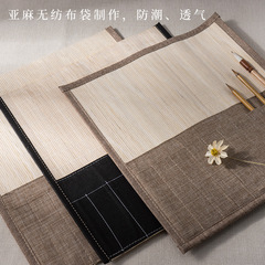 Brush curtain large capacity brush curtain roll pen bag Japanese style simple portable watercolor pen curtain brush storage protective bag