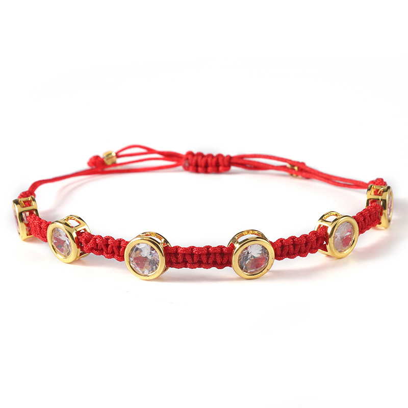 1 Piece Bohemian Geometric rope Inlay Zircon Womenu0027S Bracelets