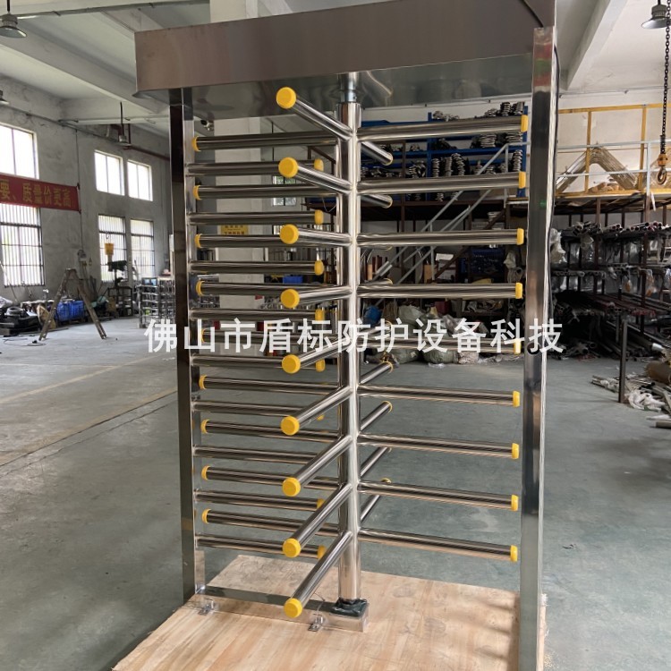 不锈钢人行栅栏匝口 半身高挡臂式单向门 购物商场进出口通道门