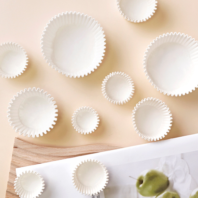 Papel de pastel pequeño Tomaphen Xue Mei Niang taza de papel de pan Papel de aceite Dafu Qinglian galletas de embalaje herramientas de horneado para el hogar