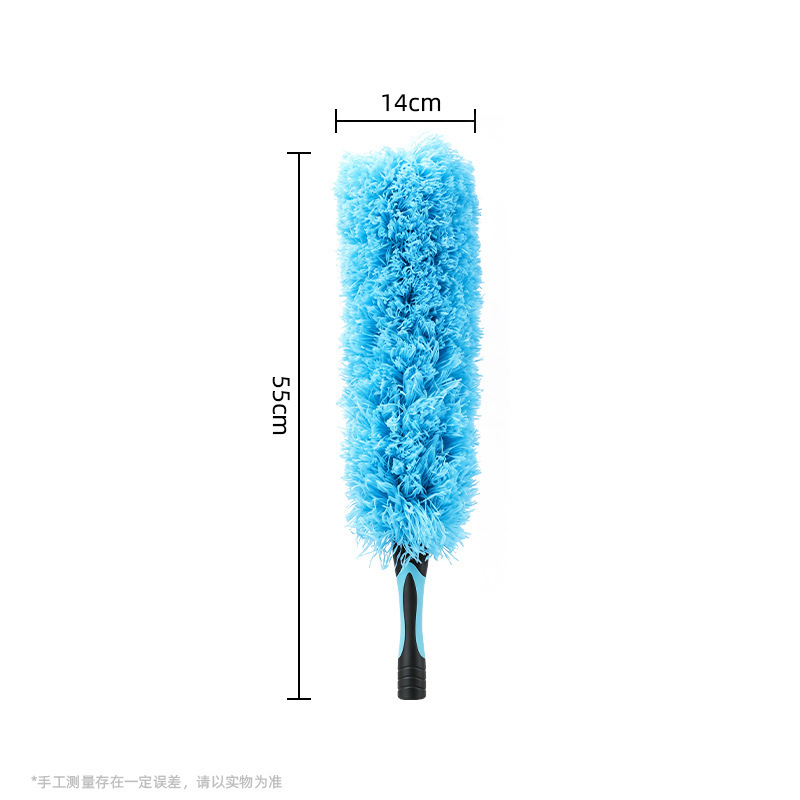 Dust duster with ultra-fine fiber and extended handle for home cleaning, suitable for high-rise windows, ceilings, spider webs, glass, and ceiling fan brushes