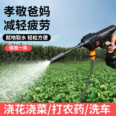 Portable car washer: Water Gun Portable High-Power Lithium Battery