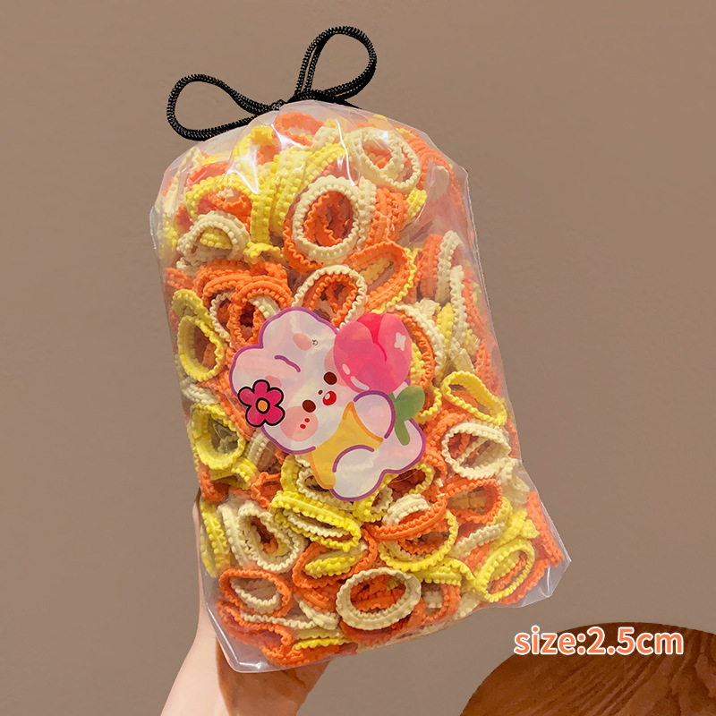 Tocado de cuerda de pelo de las niñas falda ensanchada diadema de tamaño pequeño alta elasticidad de los niños no duele banda de pelo dulce banda de goma bebé