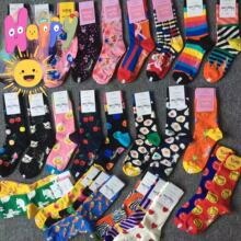 HappySocks彩色袜子女春秋ins潮网红款卡通可爱中筒外穿街头潮袜