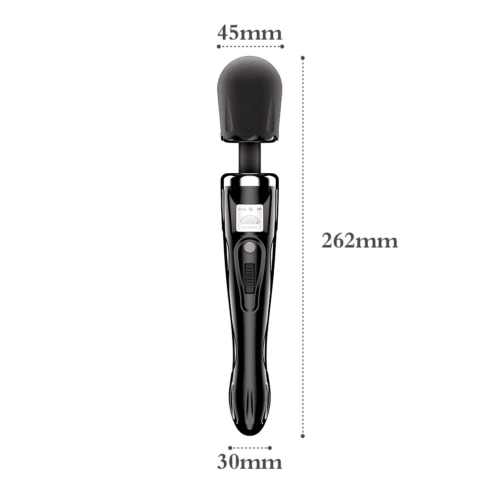 Heated Vibrating Wand Massager with LCD Screen, 262 mm Body, ABS — detail image 26