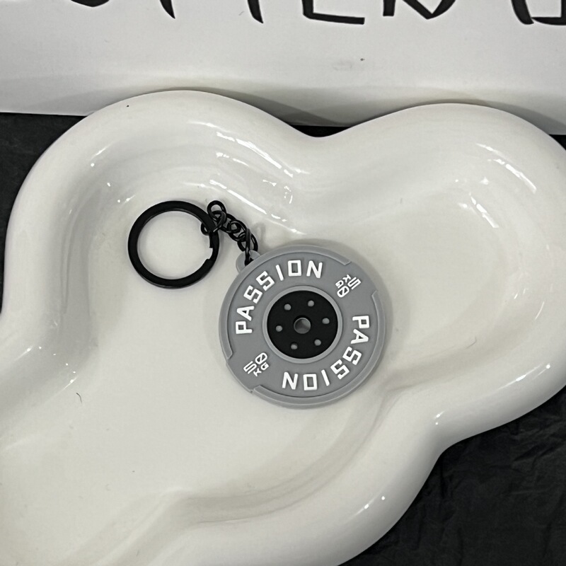 トレンドフィットネスシリーズのキーホルダー部品ミニバーベルのコップのペンダント|undefined