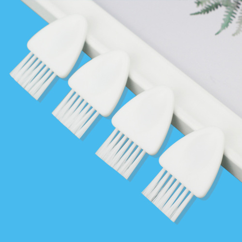 Manufacturer direct sales foot file depilator dandruff small brush nylon hair plastic white electric push cutter cleaning brush