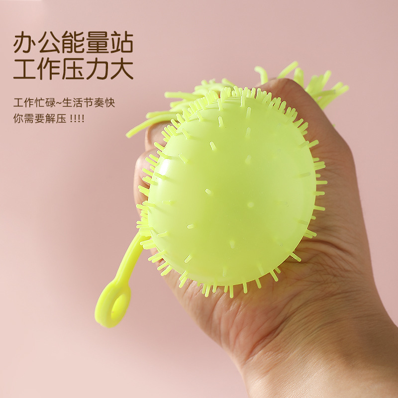 Bola de piel de pulpo luminoso ventilación juguete convexo puesto al por mayor juguete luminoso descompresión empuje regalo transfronterizo