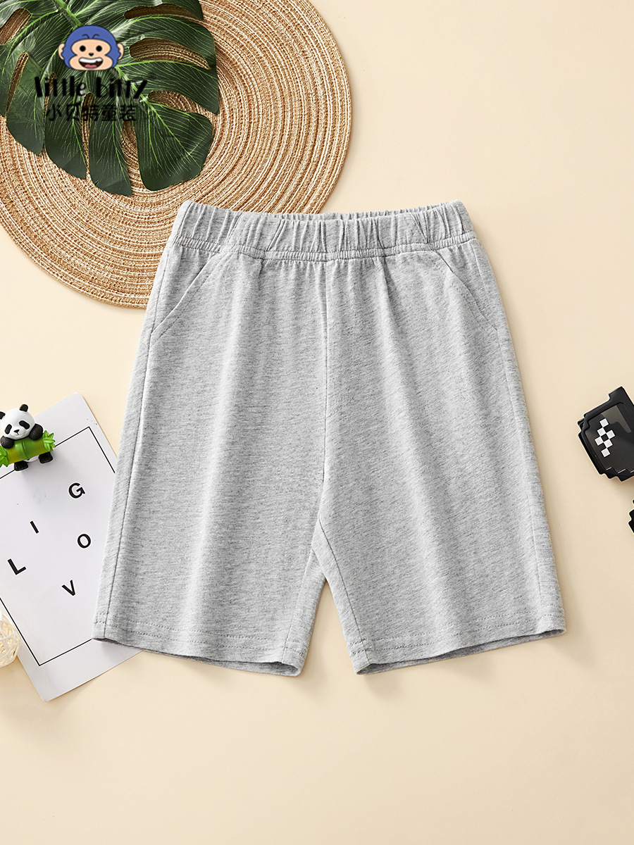 2025 New Children's Clothing Summer Shorts Boys Casual Sports Pants Gray Pants Boys Summer Shorts