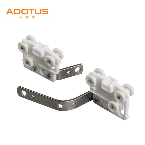 Manufacturer wholesale curtain track pulley, electric curtain opening and closing curtain straight track curved track closer, snake curtain pulley