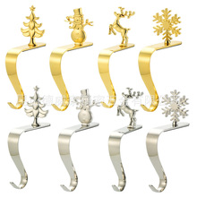 亚马逊电商热卖壁炉挂钩 圣诞锌合金挂钩 圣诞礼物金属挂钩装饰品