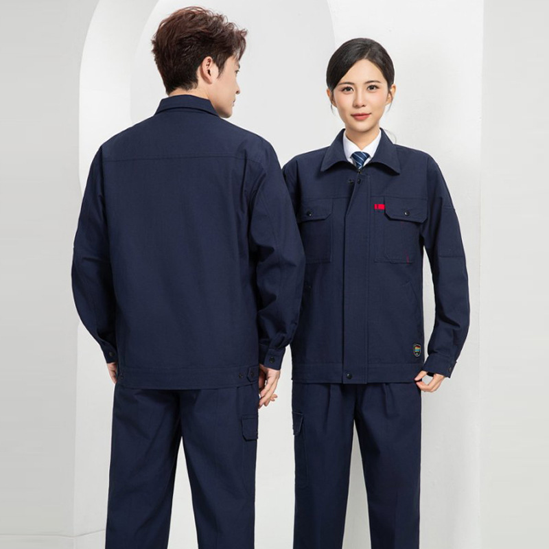 春秋工作服男装长袖耐磨耐脏厂服电焊车间工厂秋季劳保服工服工装|undefined