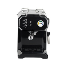 跨境歐規家用辦公小型咖啡機意式濃縮咖啡機自動蒸汽棒奶泡機一體