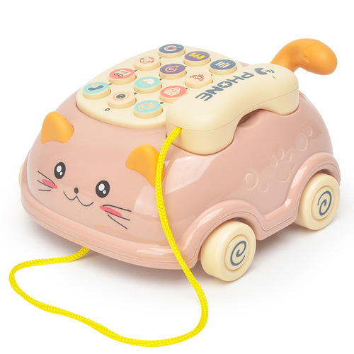 Baby toys simulation telephone landline baby boy music multi-functional puzzle early education 1 year old 2 little girl