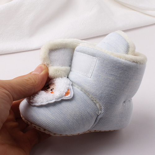 Winter Baby Cotton Fleece Thick Soft Sole Shoes Toddler Non-Slip Lerning to Walk Shoes 167