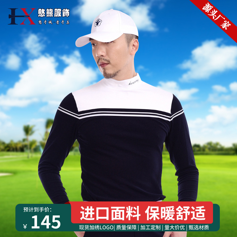 Han Bear Golf Clothing Fashion Long-sleeved Men's Sportswear Casual Korean-style Middle-aged Hot Sale in Stock