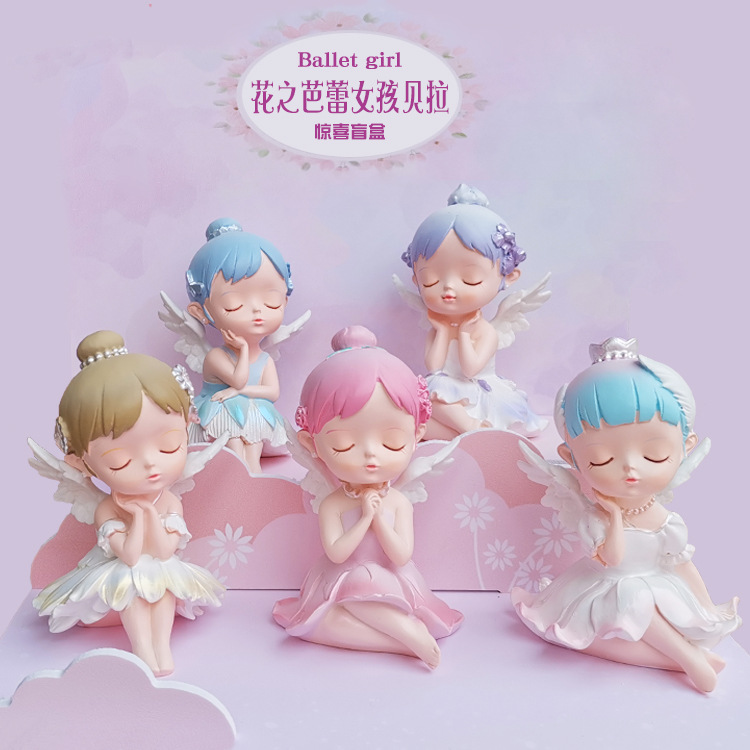 創意幸運盒子盲盒網紅抖音福袋莉塔喵喵藝術浪潮卡通公仔樹脂公仔