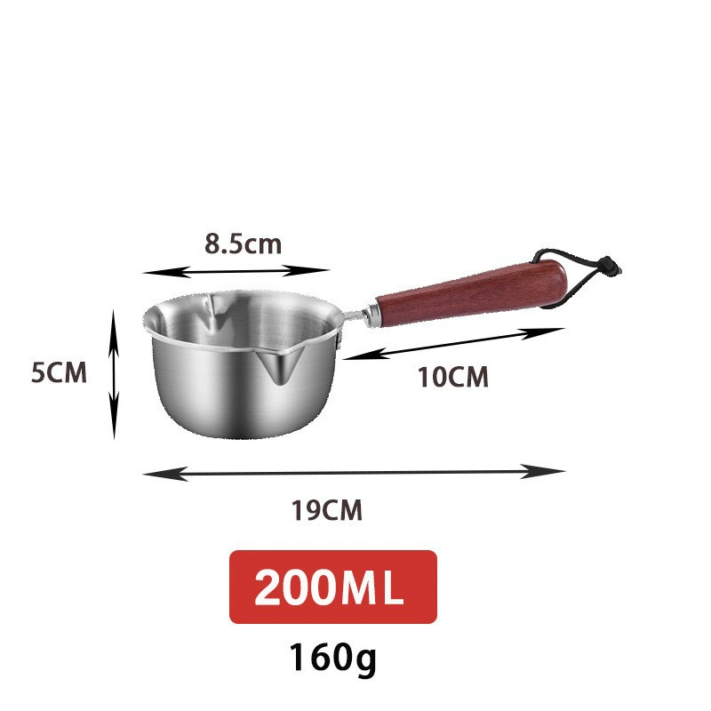 316 stainless steel oil-splashing small pot Internet celebrity special artifact hot oil mini milk pot pouring oil pouring non-stick pan