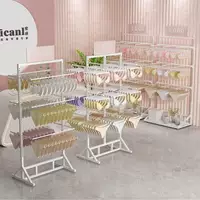 Настенная вешалка для магазина нижнего белья, многослойная регулируемая вешалка для нижнего белья, вешалка для бюстгальтера, островная вешалка для нижнего белья, боковая вешалка для шорт