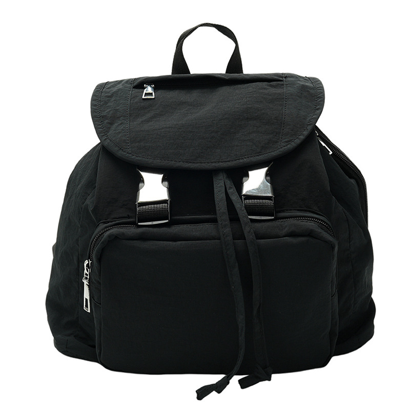 Mochila de lona de viajero multifuncional para estudiantes en clase Bolso femenino simple 2024 Nuevo estilo estilo coreano mochila pequeña estilo universitario