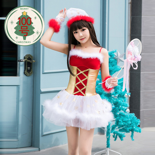 Christmas  party dresses for women girls Sexy role playing photography writing real Christmas clothes