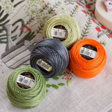 10 Balls DMC Pearl Cotton Ball Size 8  �������� 8̖�ٽz��