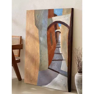 毕加索抽象卧室装饰画侘寂风客厅餐厅装饰画简约艺术玄关平面画