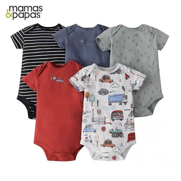 Мама и папа Мamas&papas производитель весна, осень и лето чистый хлопок детская одежда с длинным рукавом и коротким рукавом треугольник хамер 5 предметов сумка