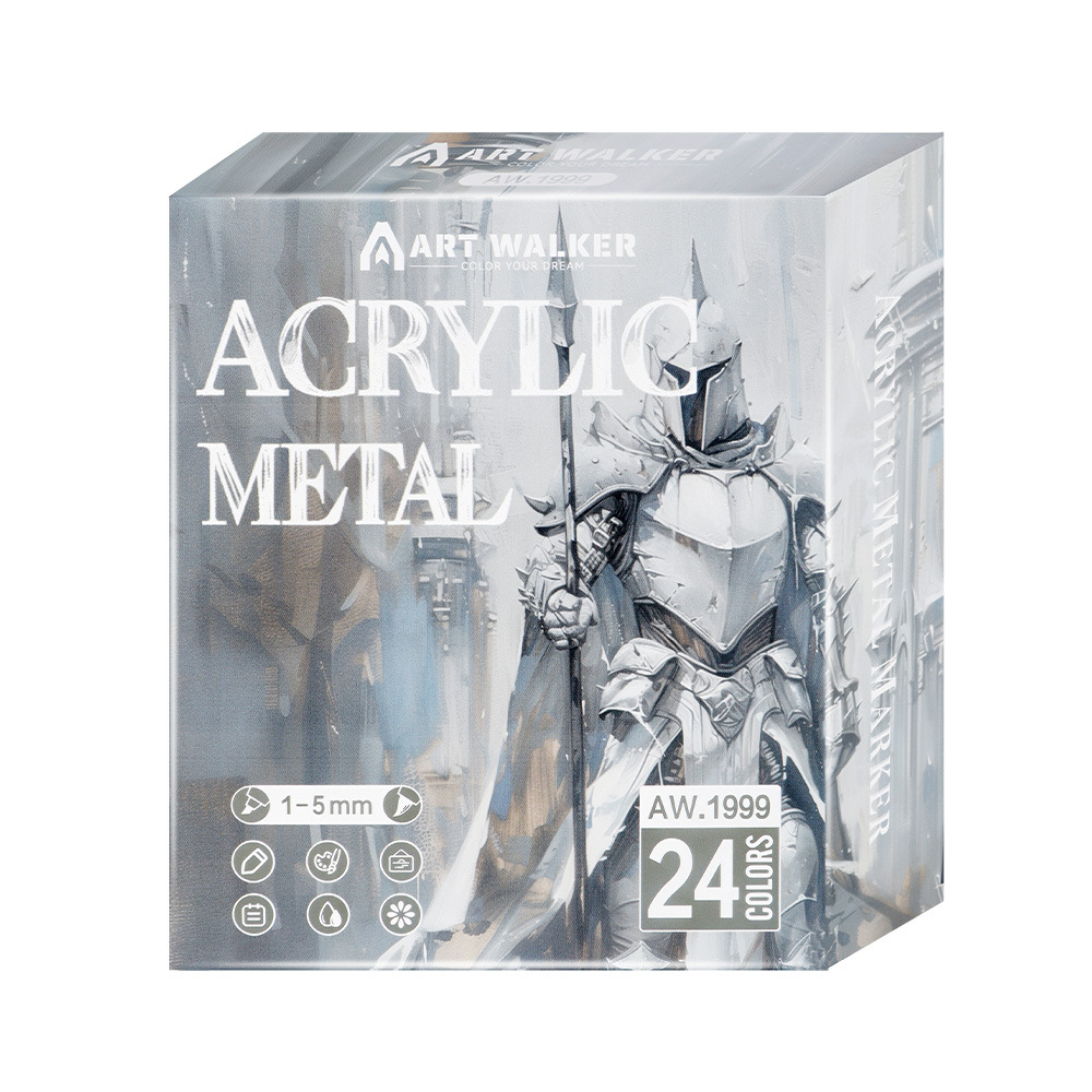 Color metálico acrílico marcado lápiz de agua suave pintura DIY álbum de fotos color metal marcado lápiz de perla