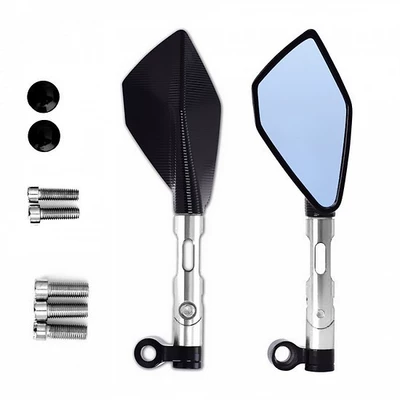 mirror blue mirror, Motorcycle rearview mirror