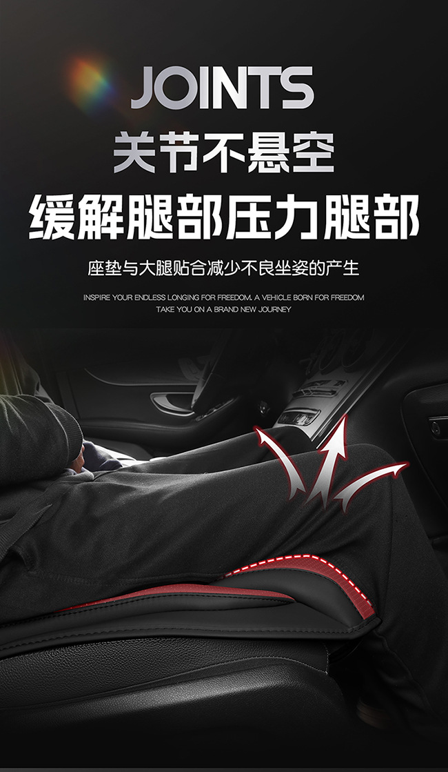 2026 New Model Cross-Border Amazon Fixed Lumbar Support Full Leather Car Seat Cushion, Universal for All Seasons, Dropshipping Available