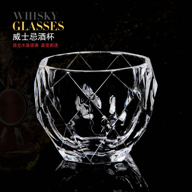 Vaso de vinos de Amazon suministro de vidrio de cristal creativo europeo Vaso de vinos de vinos de whisky de cerveza de bar