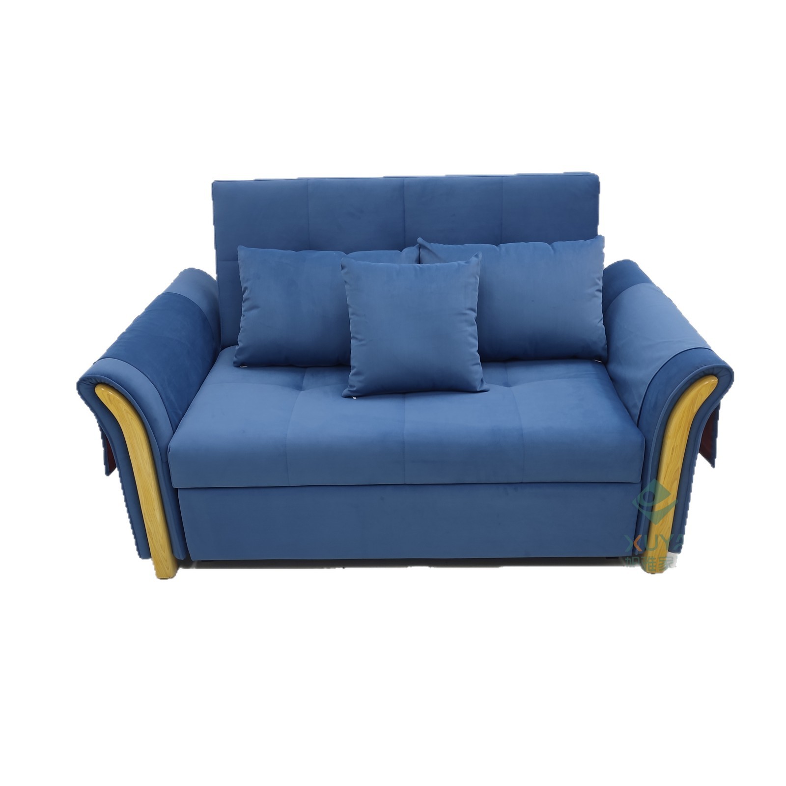 Sofá cama multifuncional simple de pequeña casa con tela de sala de estar desmontable y lavable de esquina y sofá de almacenamiento de doble propósito image 6