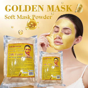 Cross-Border Hydrating and Moisturizing Gold Soft Mask Powder Nourishing, Moisturizing, Hydrating, Shrinking Pores, Lifting and Firming Mask Powder Foreign Trade