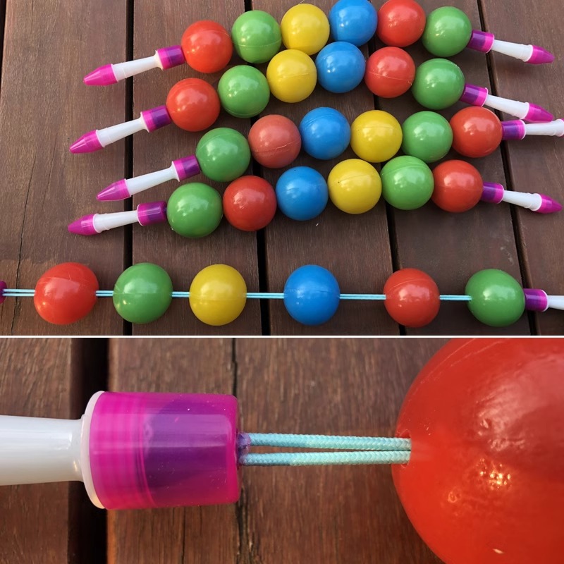 Juguetes de entrenamiento de fuerza de brazo para niños equipos deportivos de jardín de infantes equipos de ejercicio matinal al aire libre elástico de mango de madera