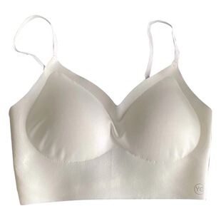 U-Shaped Beautiful Back Underwear Women's Large Chest Small Push-Up Backless Sports Chest Pad Vest One-Piece Summer Thin Bra