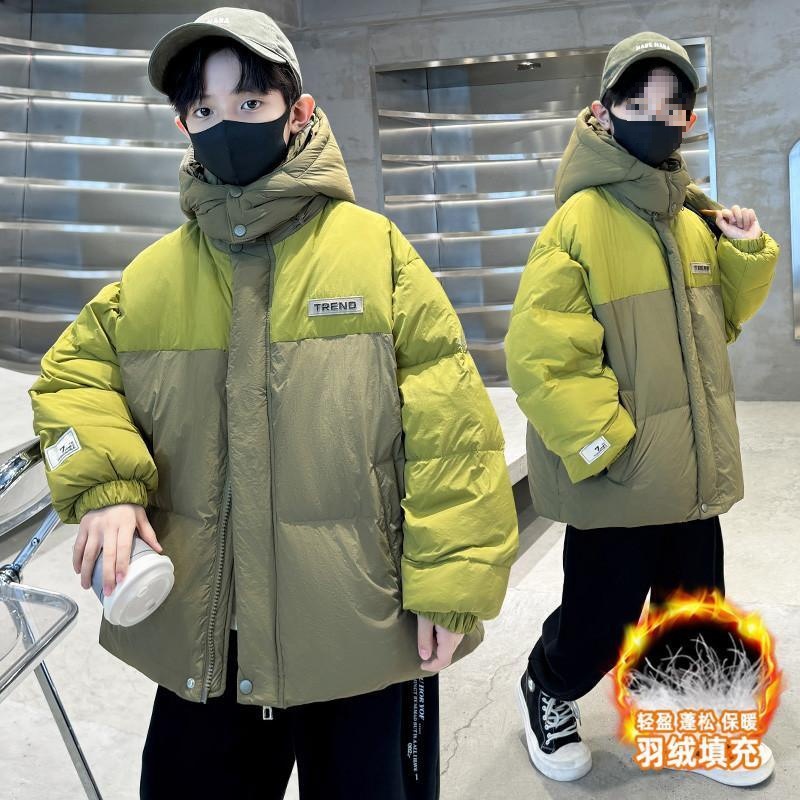 男童羽绒服冬季2025新款冬装加厚中大童白鸭绒儿童装冬款男孩外套