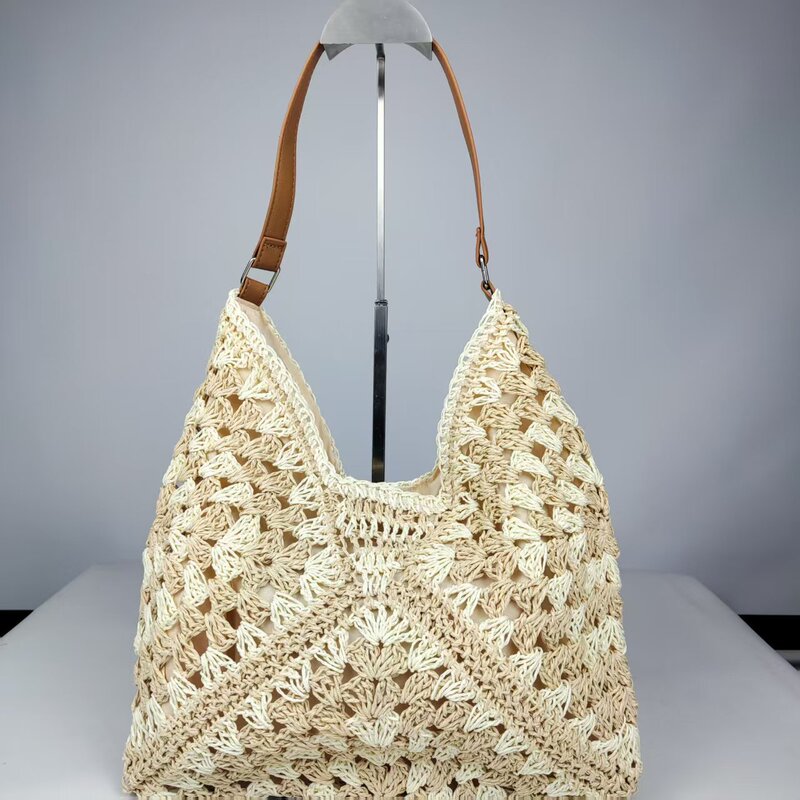 Summer Hot-Selling Straw Woven Handbag, Crossbody Fashion Shoulder Bag, Bucket Bag, Large Capacity Casual Vacation Women's Bag Summer Hot-Selling Straw Woven Handbag, Crossbody Fashion Shoulder Bag, Bucket Bag, Large Capacity Casual Vacation Women's Bag