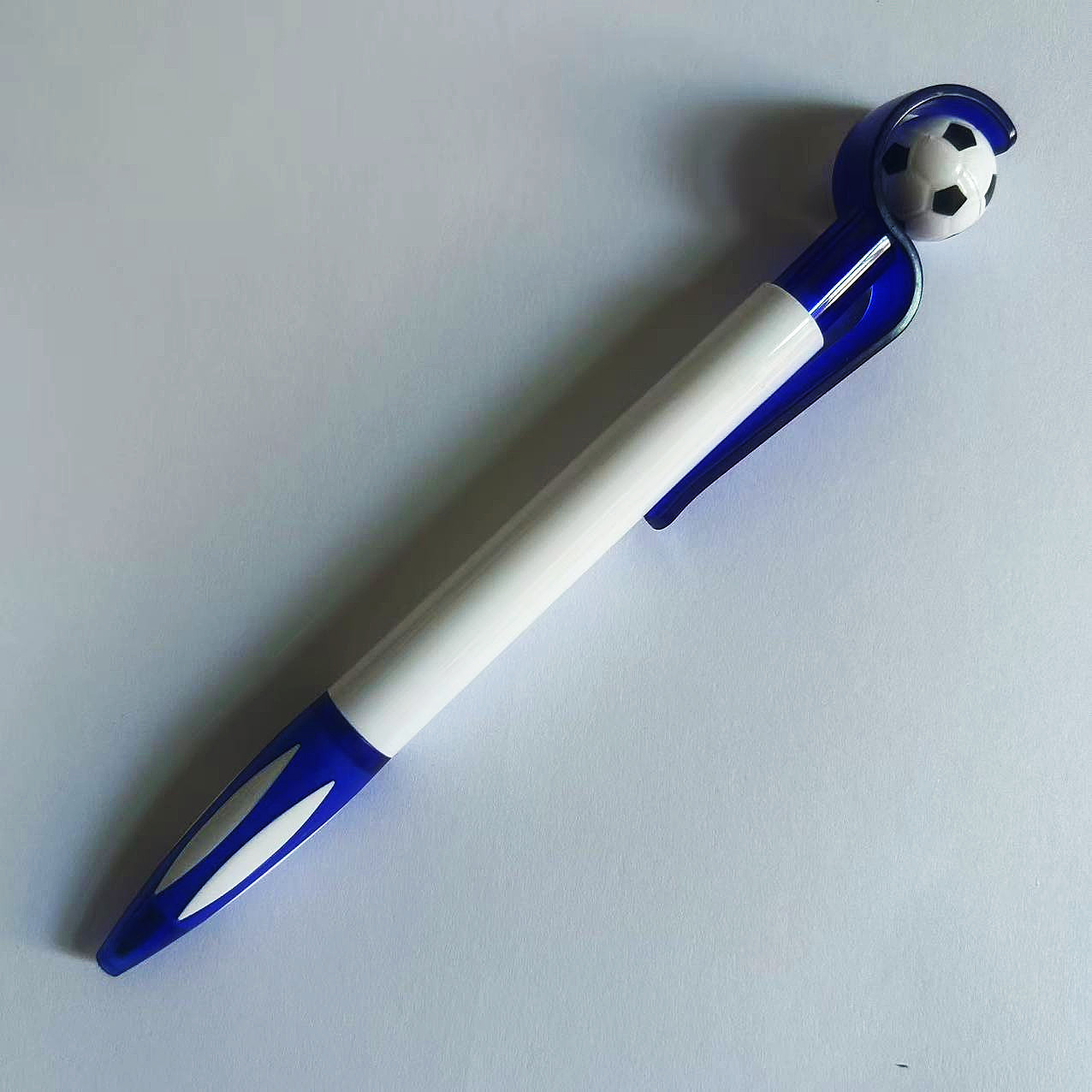 Bolígrafo de Plástico con Forma de Dibujo Animado Más Vendido, Bolígrafo de Fútbol, Bolígrafo Promocional de Oficina, Bolígrafo Publicitario con Impresión de Logotipo