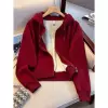 Burgundy/Spring and Autumn Thin Style [Good Products Recommended #Hot-Selling Style]