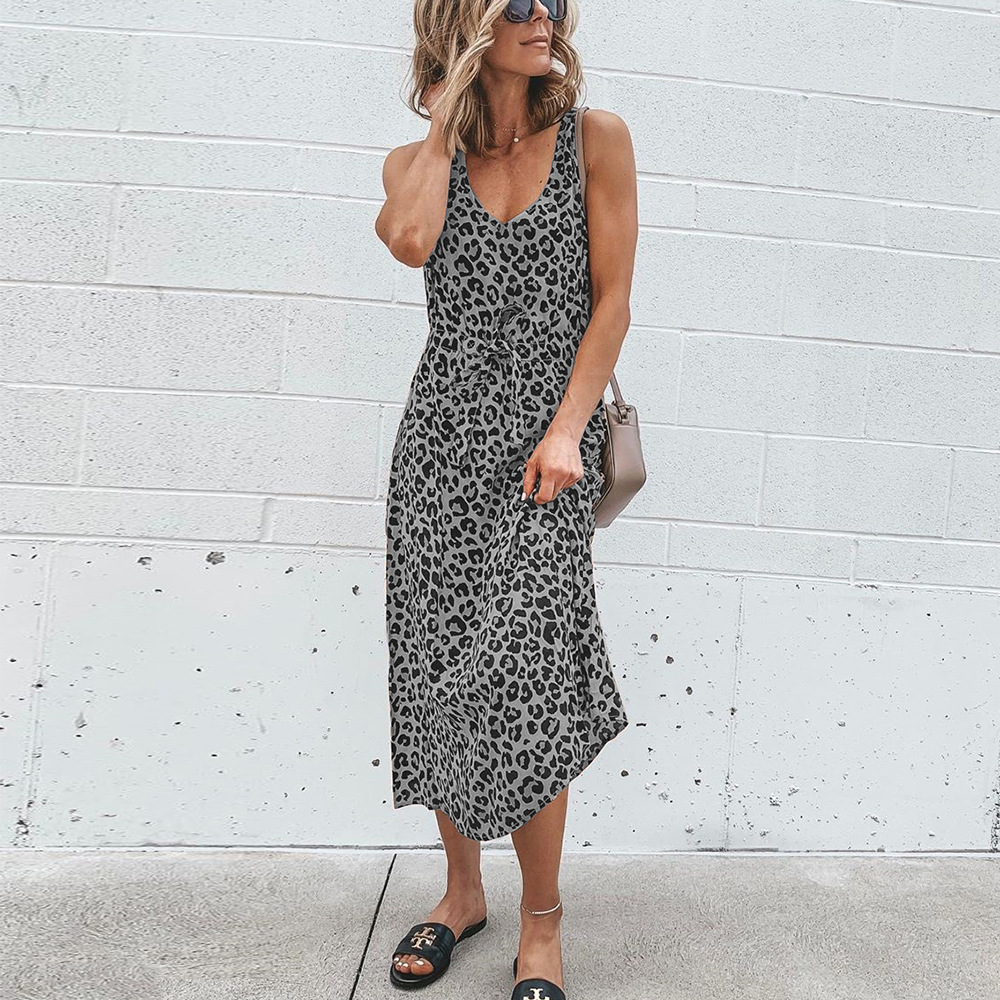 summer loose leopard print vest NSKL50590