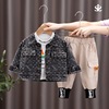 Tide, autumn ruby children's denim set for boys, 2022 collection, internet celebrity, western style, 3 piece set