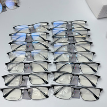 夏季商务钛架半框深圳高品质眼镜框品牌架处理混批钛架简约眼镜