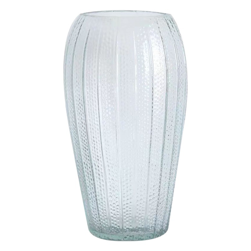 Venta al por mayor florero de vidrio simple flor hidropónica flor artificial decoración sala de estar decoración vintage florero de vidrio arreglo floral